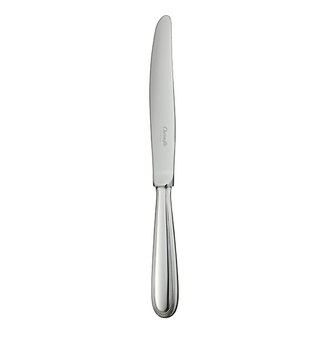 flatware Christofle steel perles dessert knife 2405010